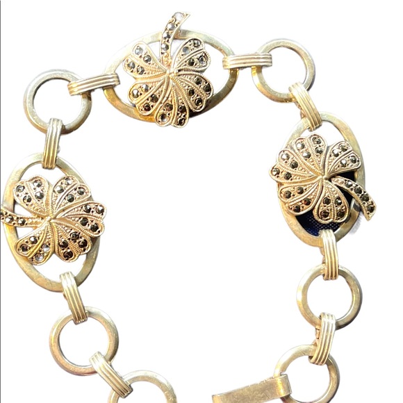 Vintage 1960s Sterling silver 925 1950s Danecraft 4 leaf Irish Clover Br… - Picture 5 of 7